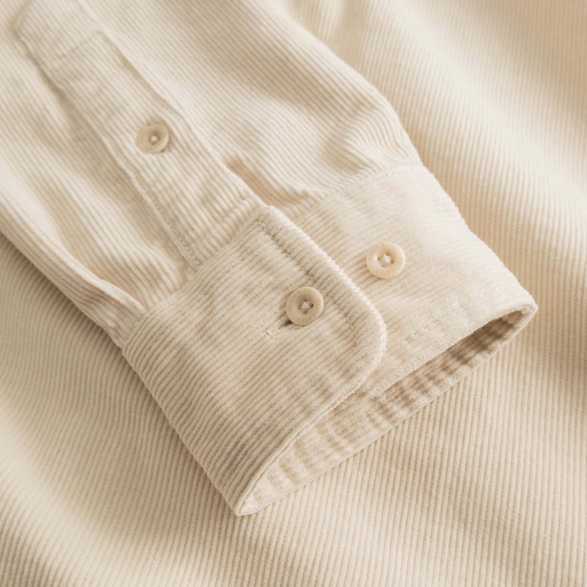 Shirt Varberg Corduroy Oat White