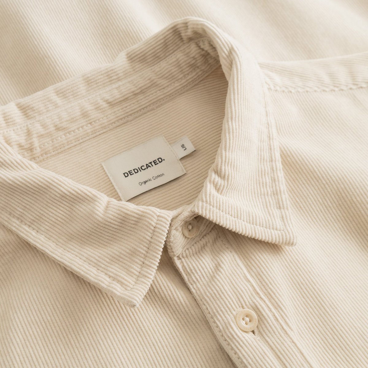 Shirt Varberg Corduroy Oat White