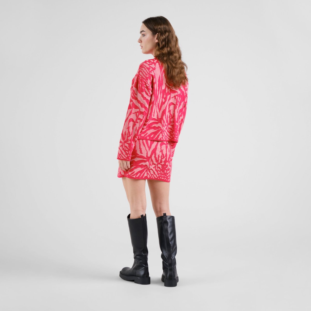 Knitted Skirt Adak Animal True Red