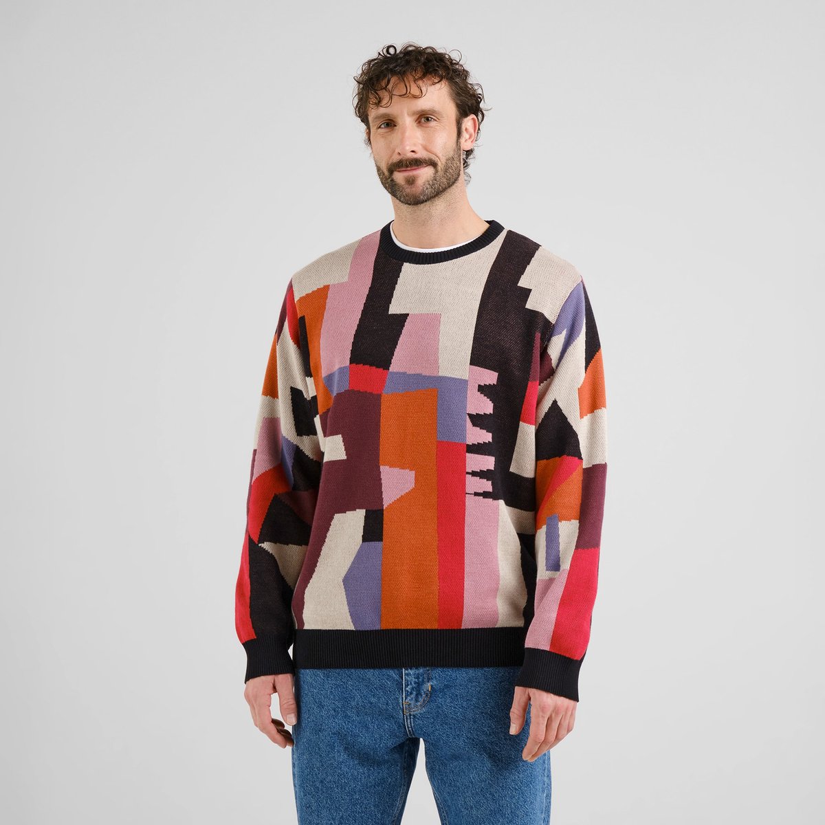 Sweater Mora Abstract Chaos Multi Color