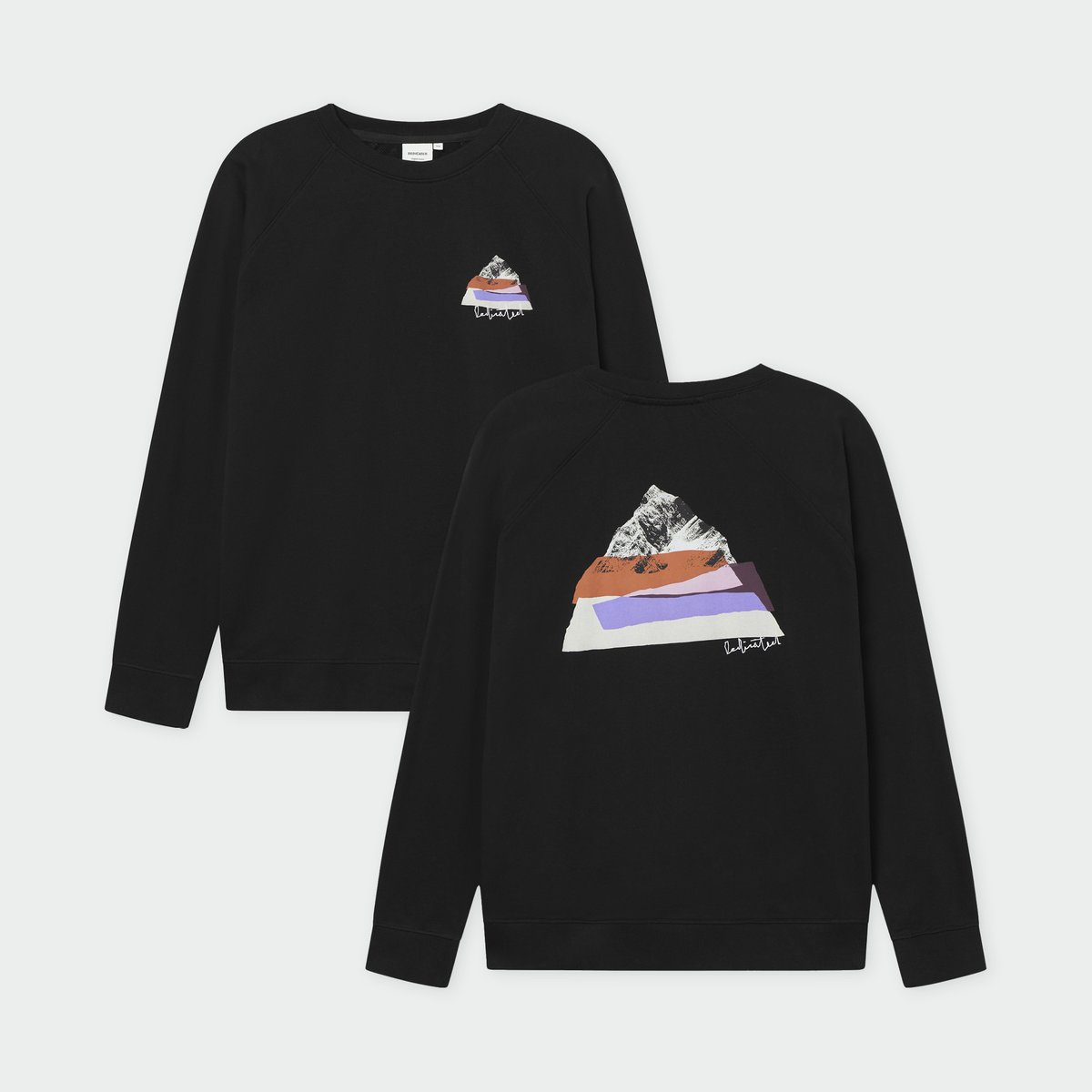 Sweatshirt Malmoe Cut Out Mountain Black