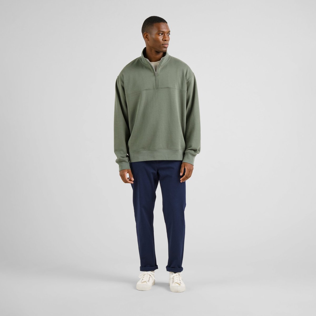 Half Zip Sweatshirt Sandvalla Forest Green