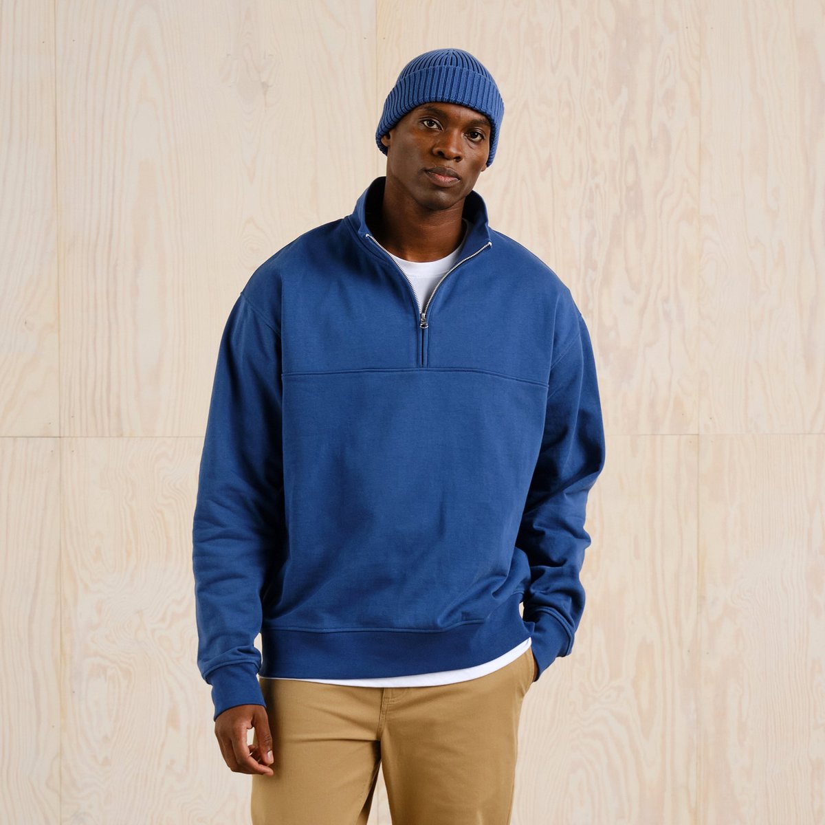Half Zip Sweatshirt Sandvalla True Blue