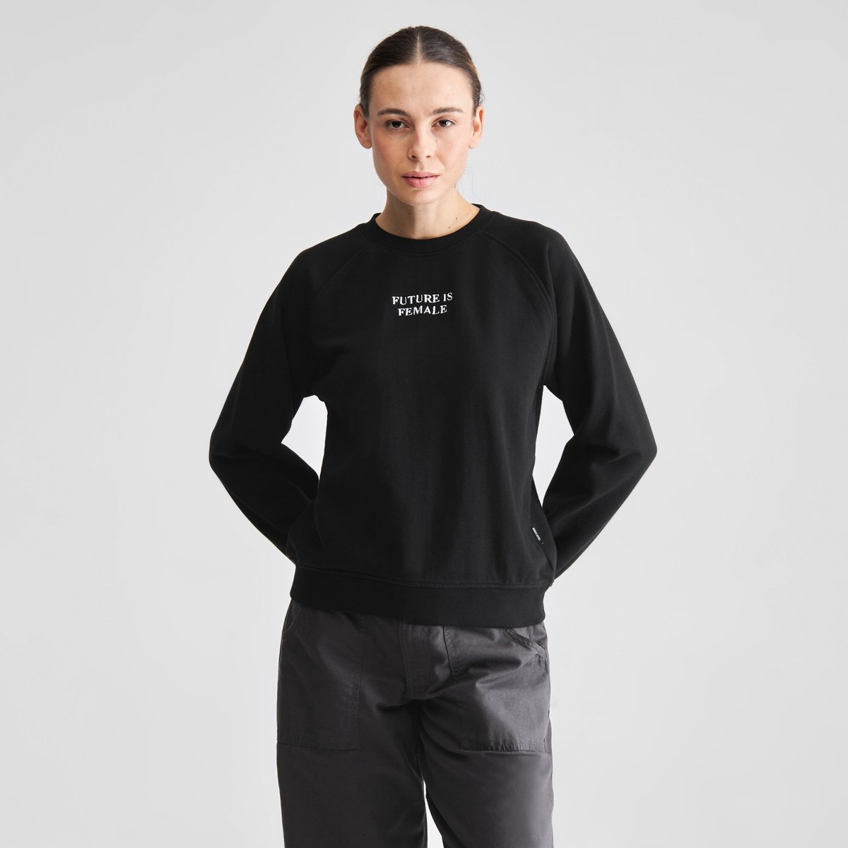 Sweatshirt Ystad Future is Female Black
