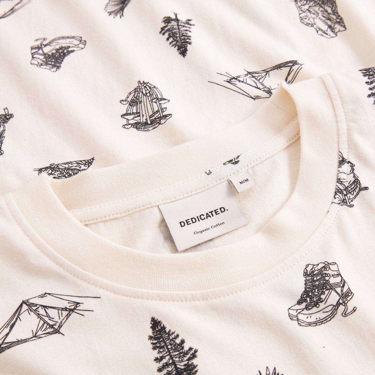 T-shirt Stockholm Go Outside AOP Off-White