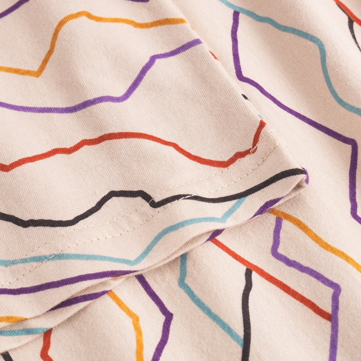 T-shirt Stockholm Line Mountains AOP Off-White