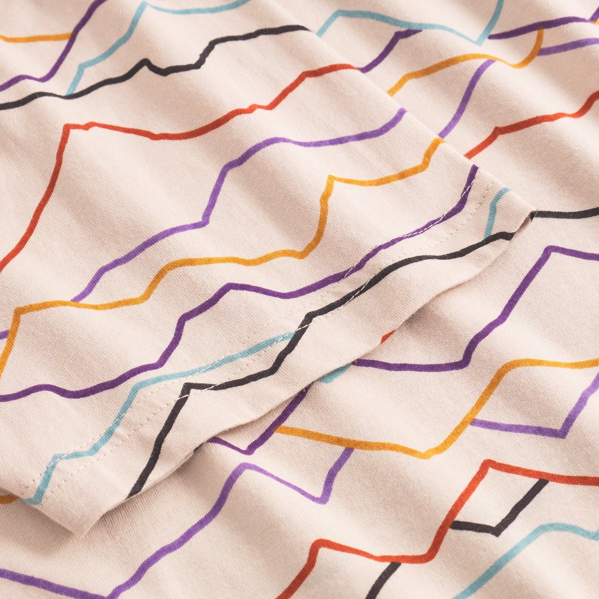 T-shirt Stockholm Line Mountains AOP Off-White