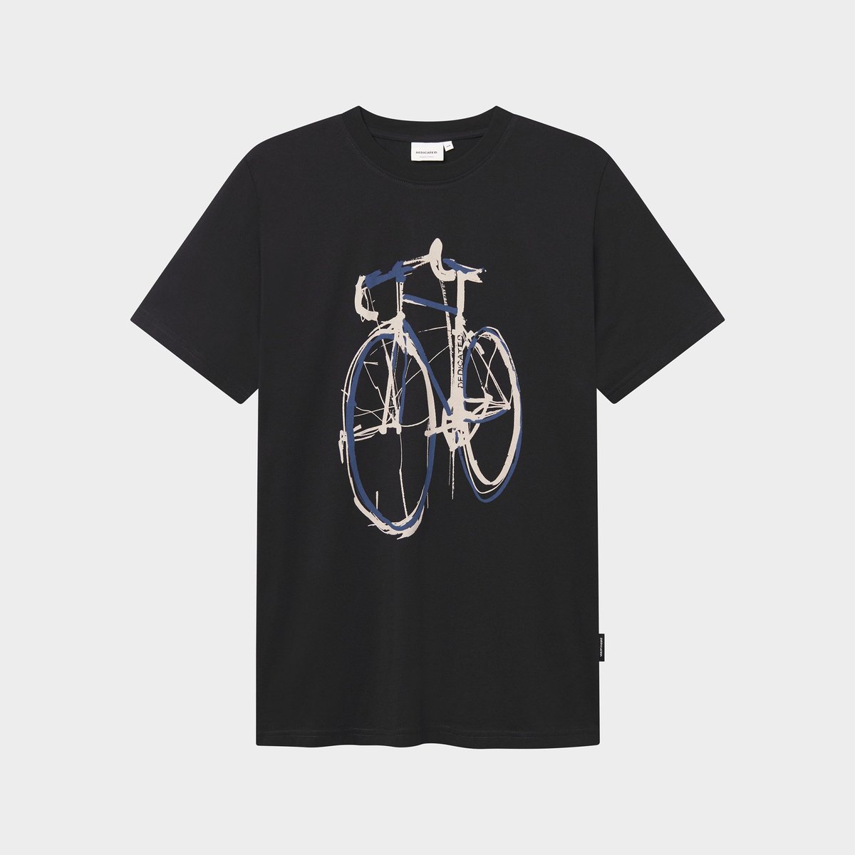 T-shirt Stockholm Blue Strokes Bike Black