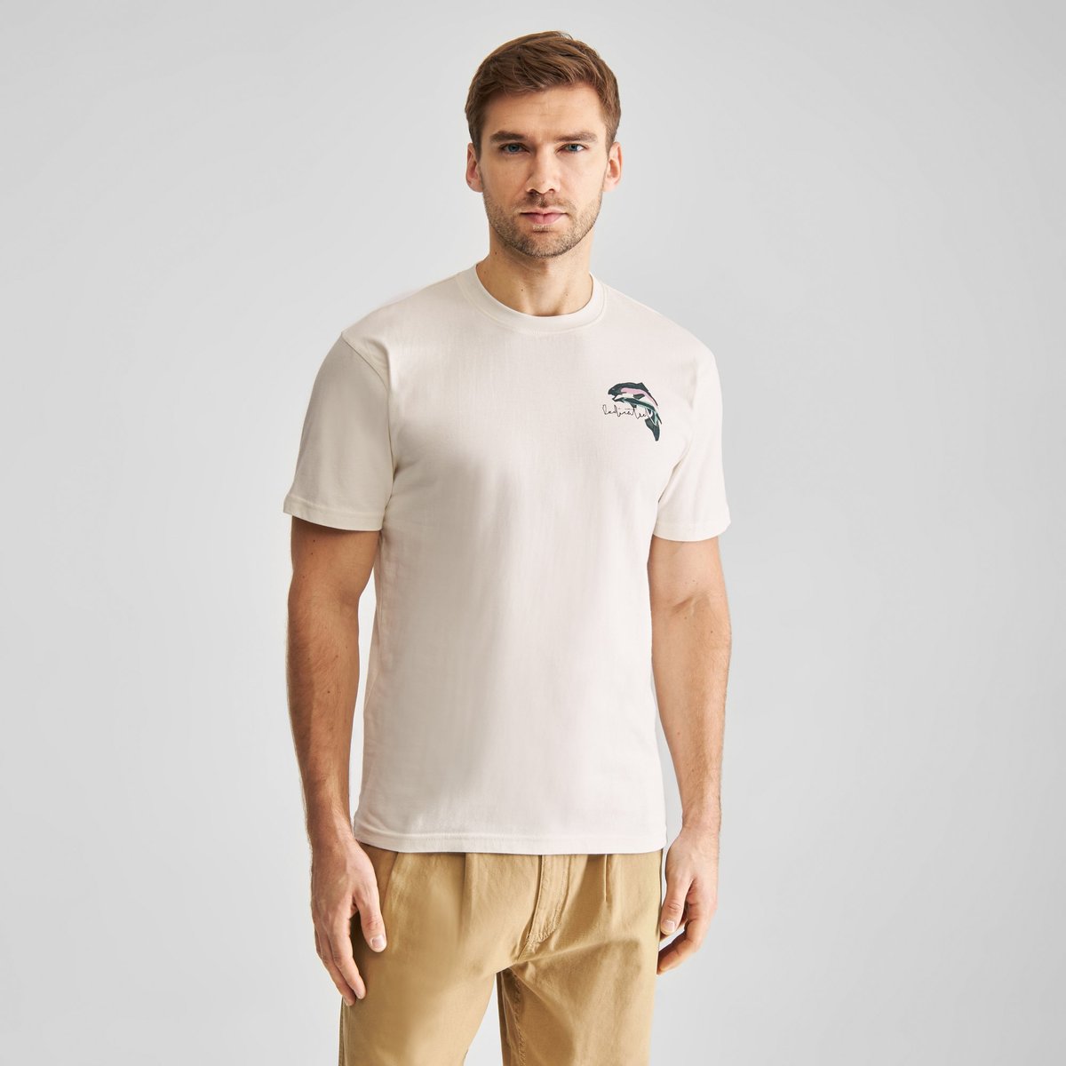 T-shirt Stockholm Cut Out Trout Off-White
