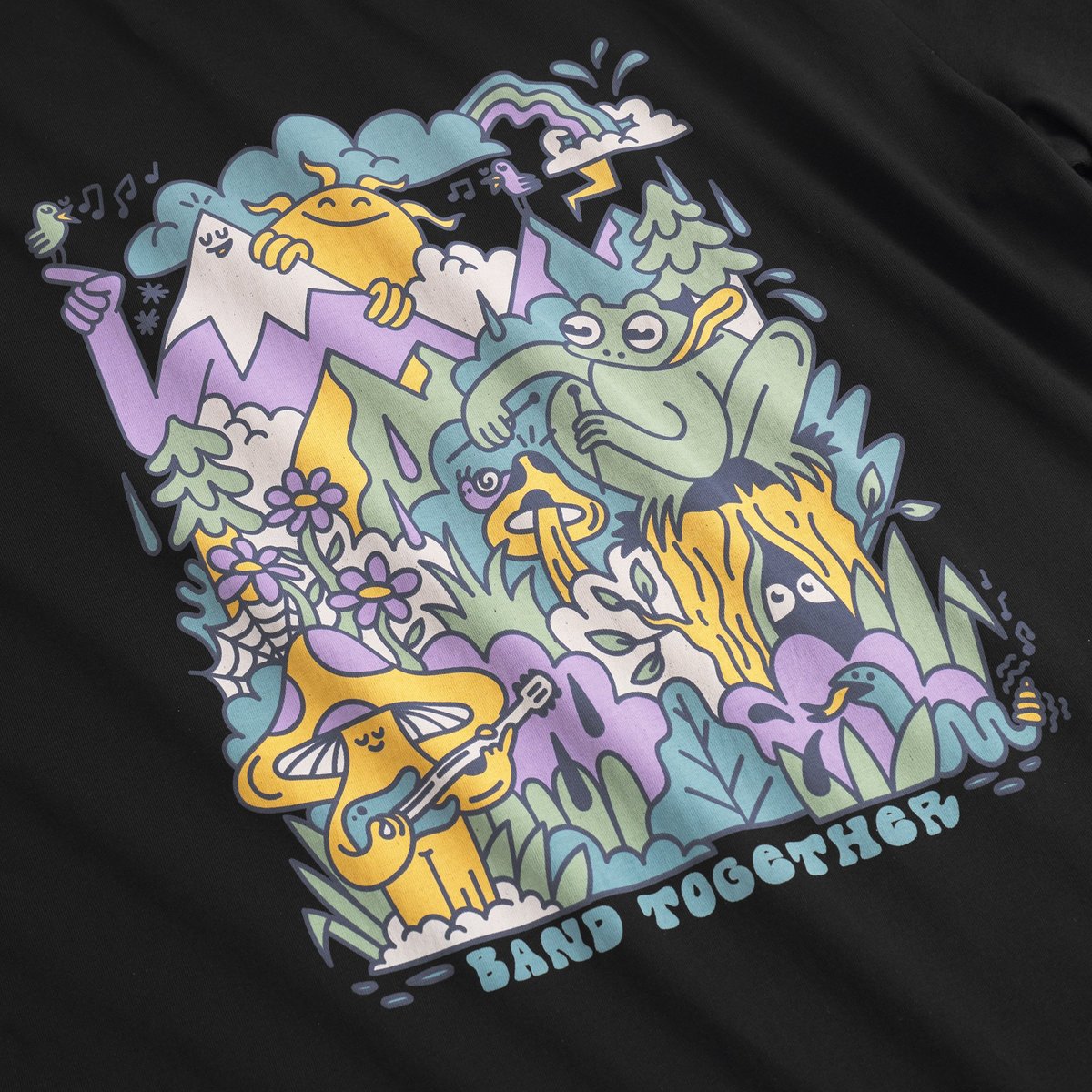 T-shirt Stockholm Band Together Black