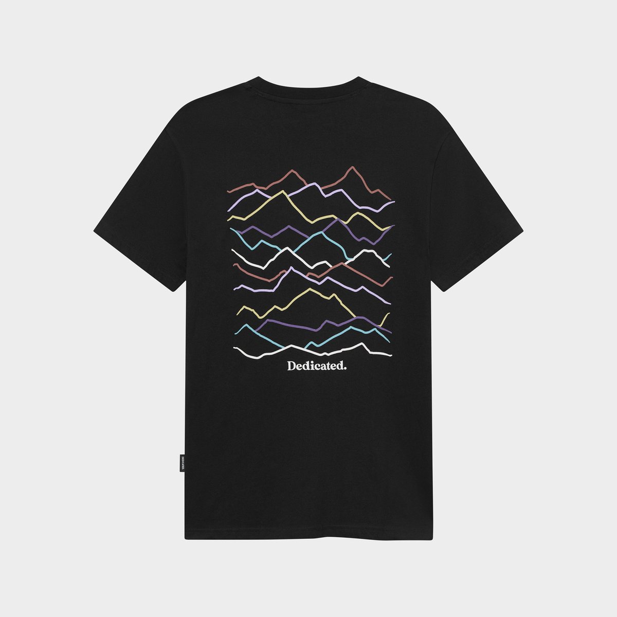 T-shirt Stockholm Line Mountains Logo Black