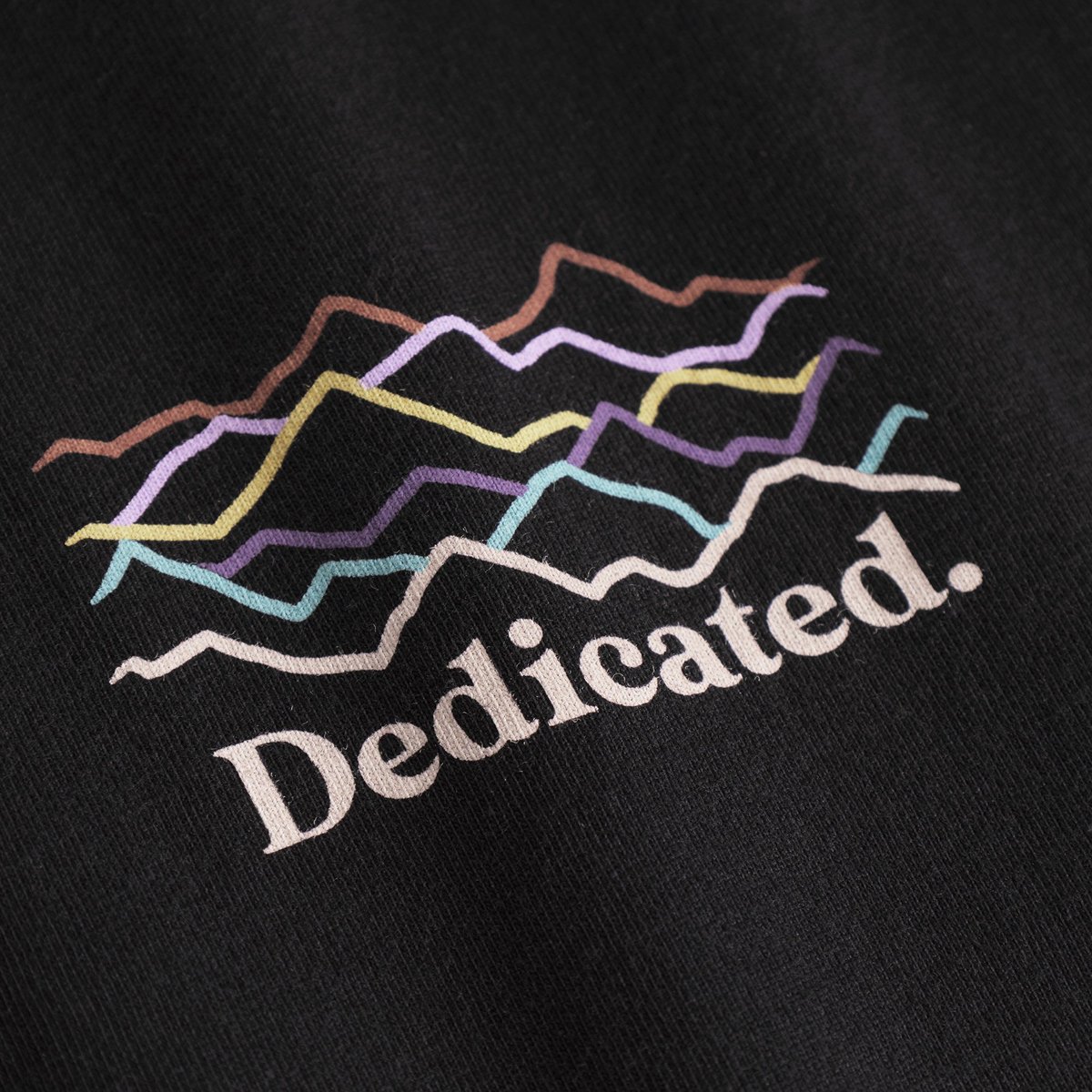 T-shirt Stockholm Line Mountains Logo Black