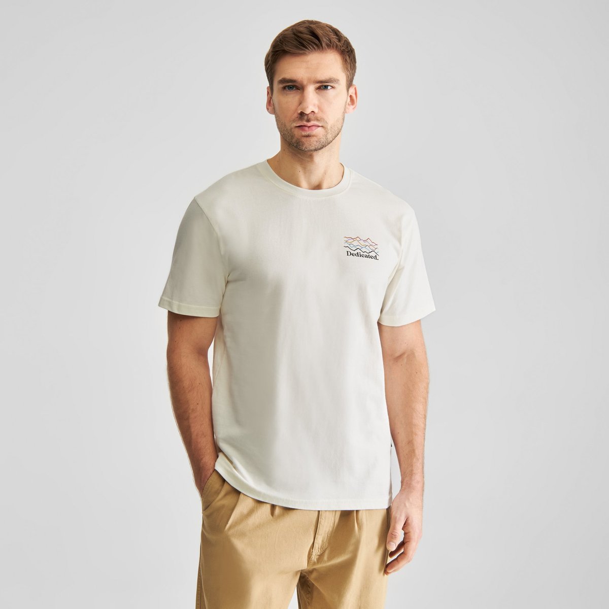 T-shirt Stockholm Line Mountains Logo Off-White