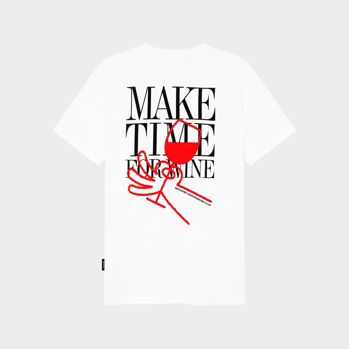 T-shirt Stockholm Make Time For Wine White