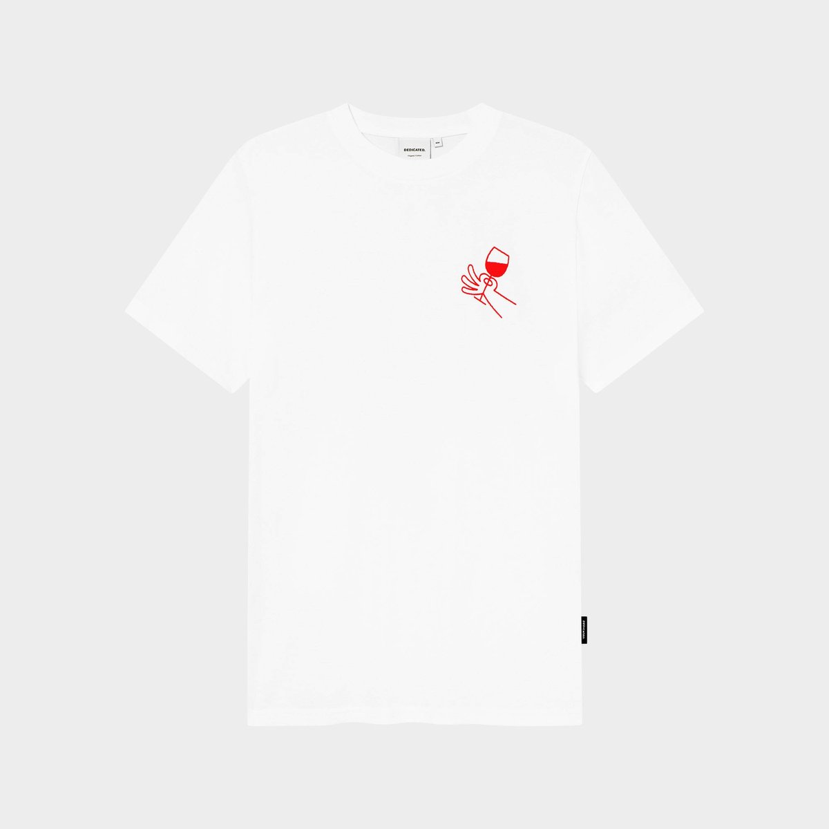 T-shirt Stockholm Make Time For Wine White