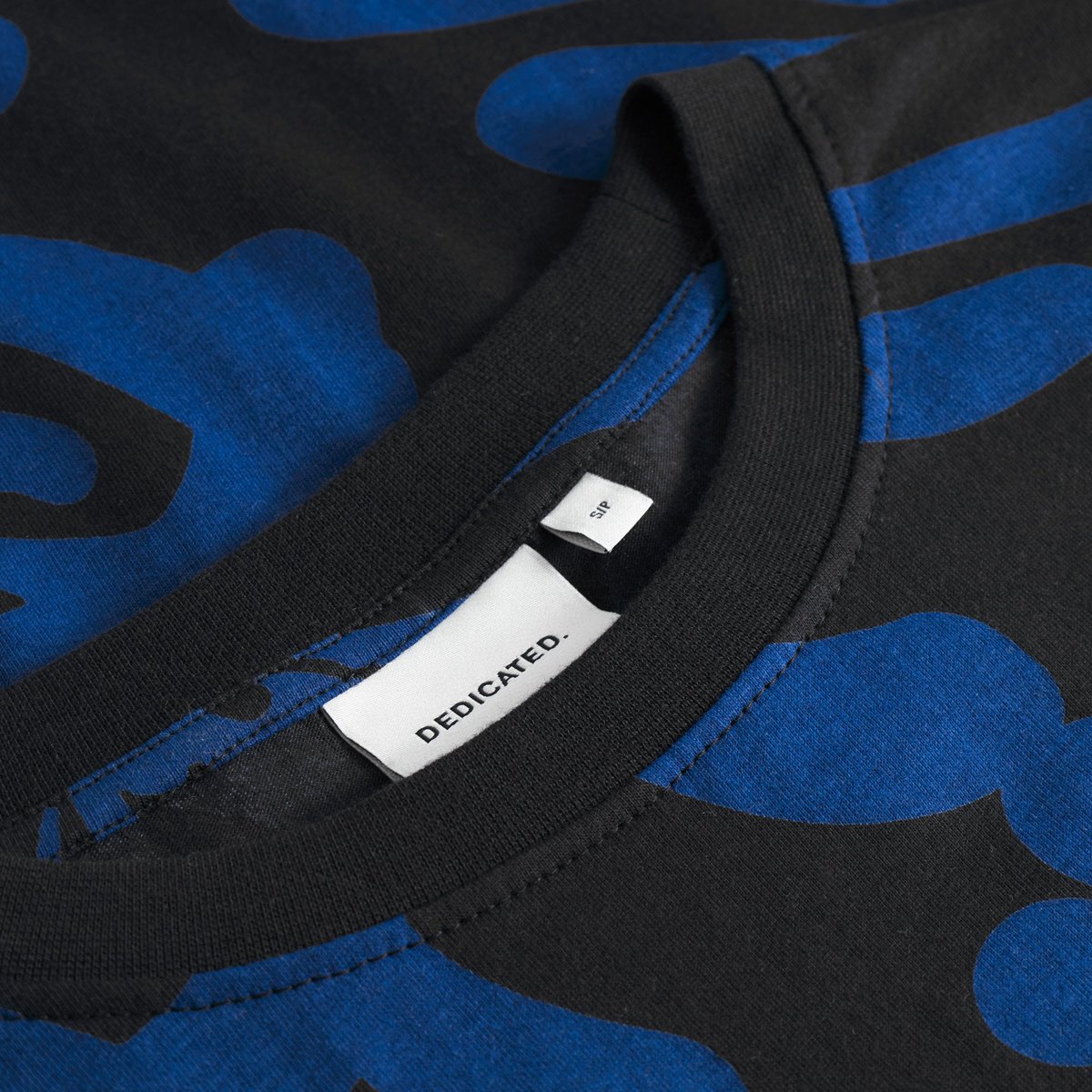 T-shirt Vadstena Big Flowers Blue