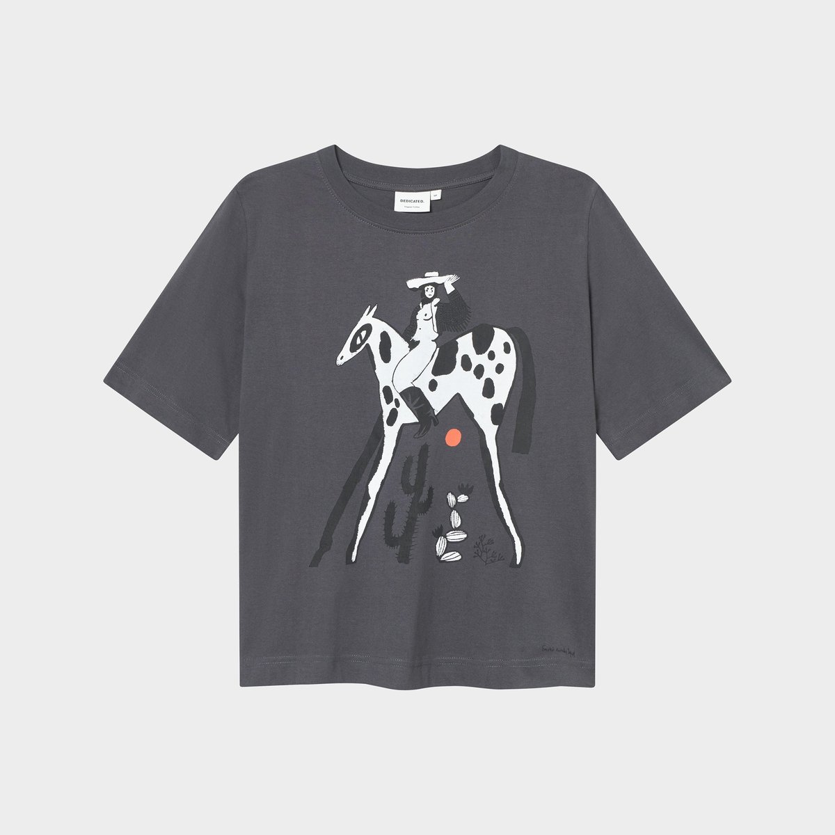 T-shirt Vadstena Cowgirl Charcoal