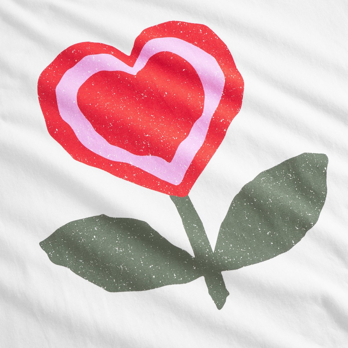 T-shirt Vadstena Love Flower White