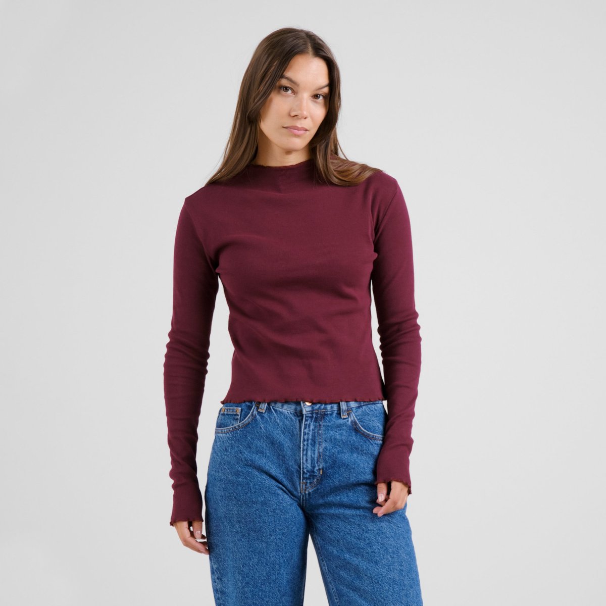Rib Top Ryd Fig Red