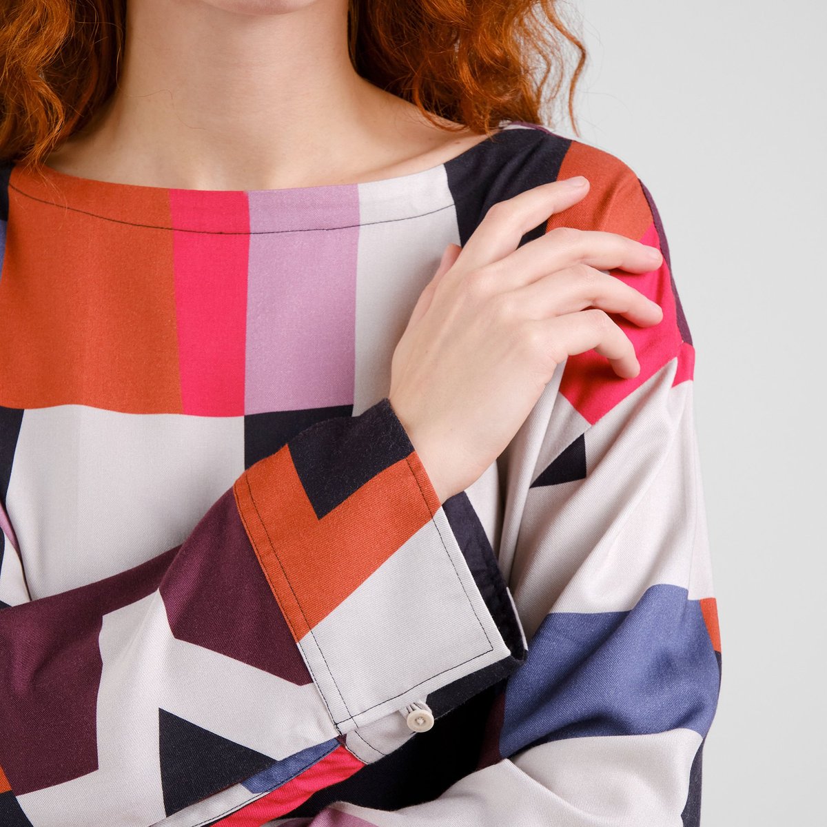 Top Udda Abstract Chaos Multi Color