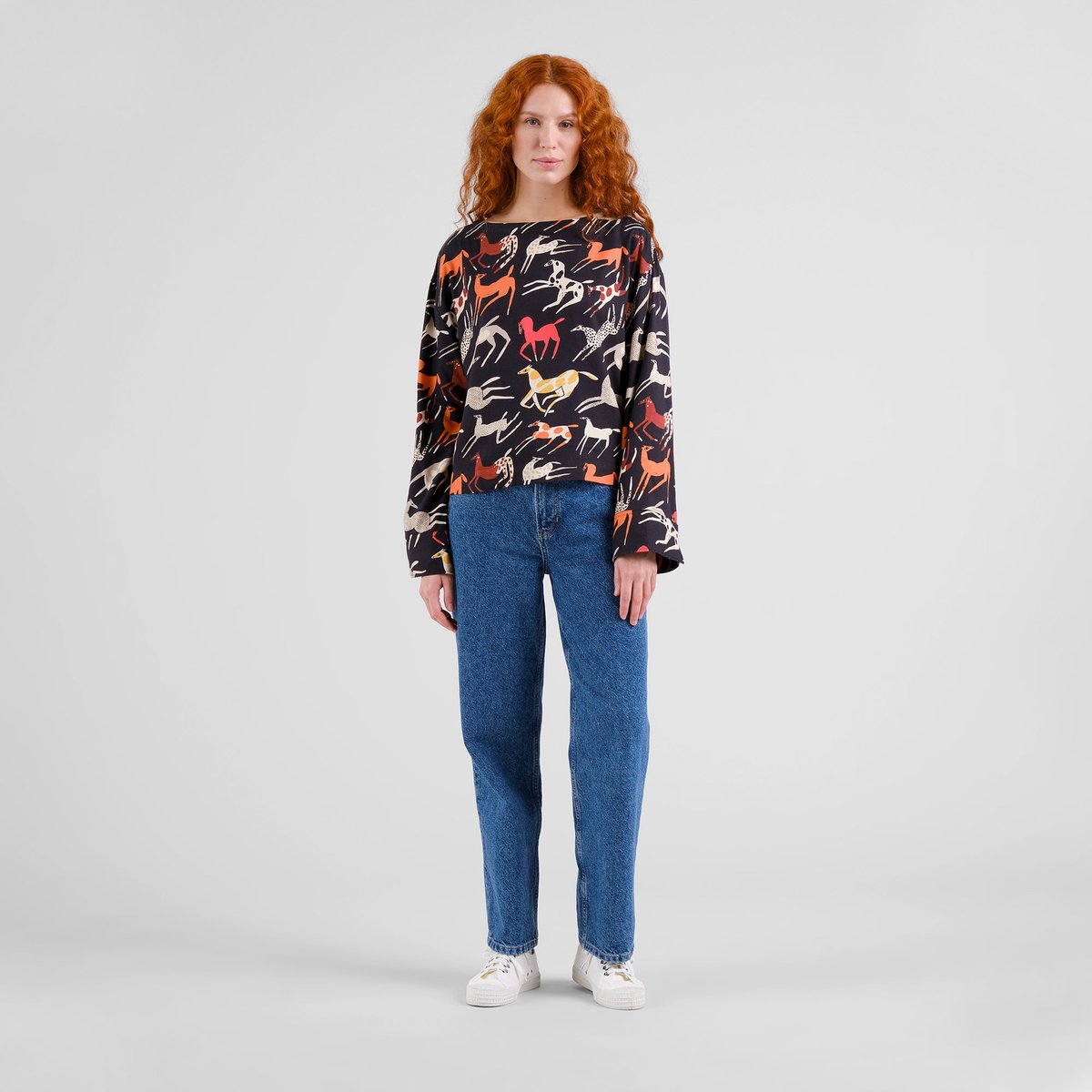 Top Udda Mustang Party Black