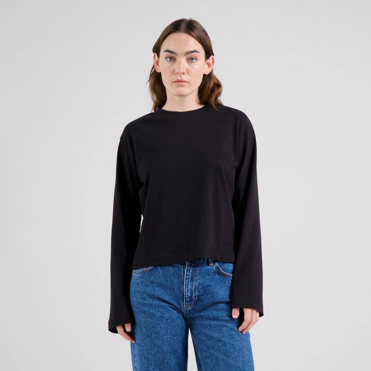 T-shirt Long Sleeve Vreta Black