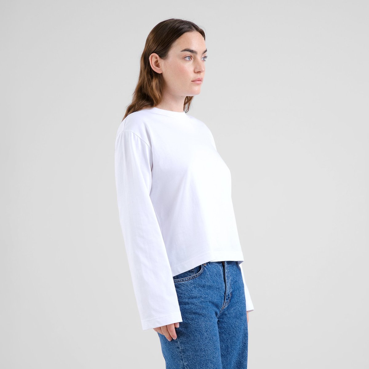 T-shirt Long Sleeve Vreta White