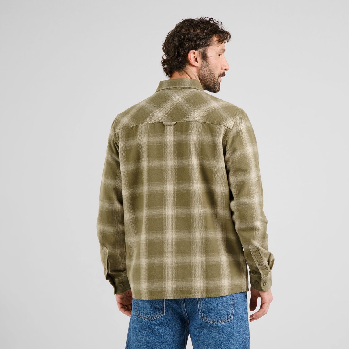 Shirt Rute Flannel Shadow Check Leaf Green
