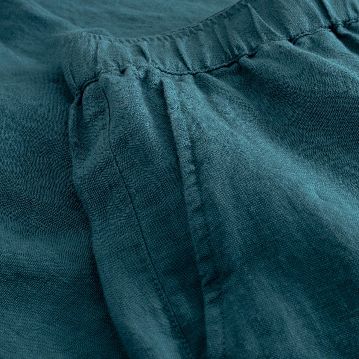 Pants Borrby Linen Mediterranea Green