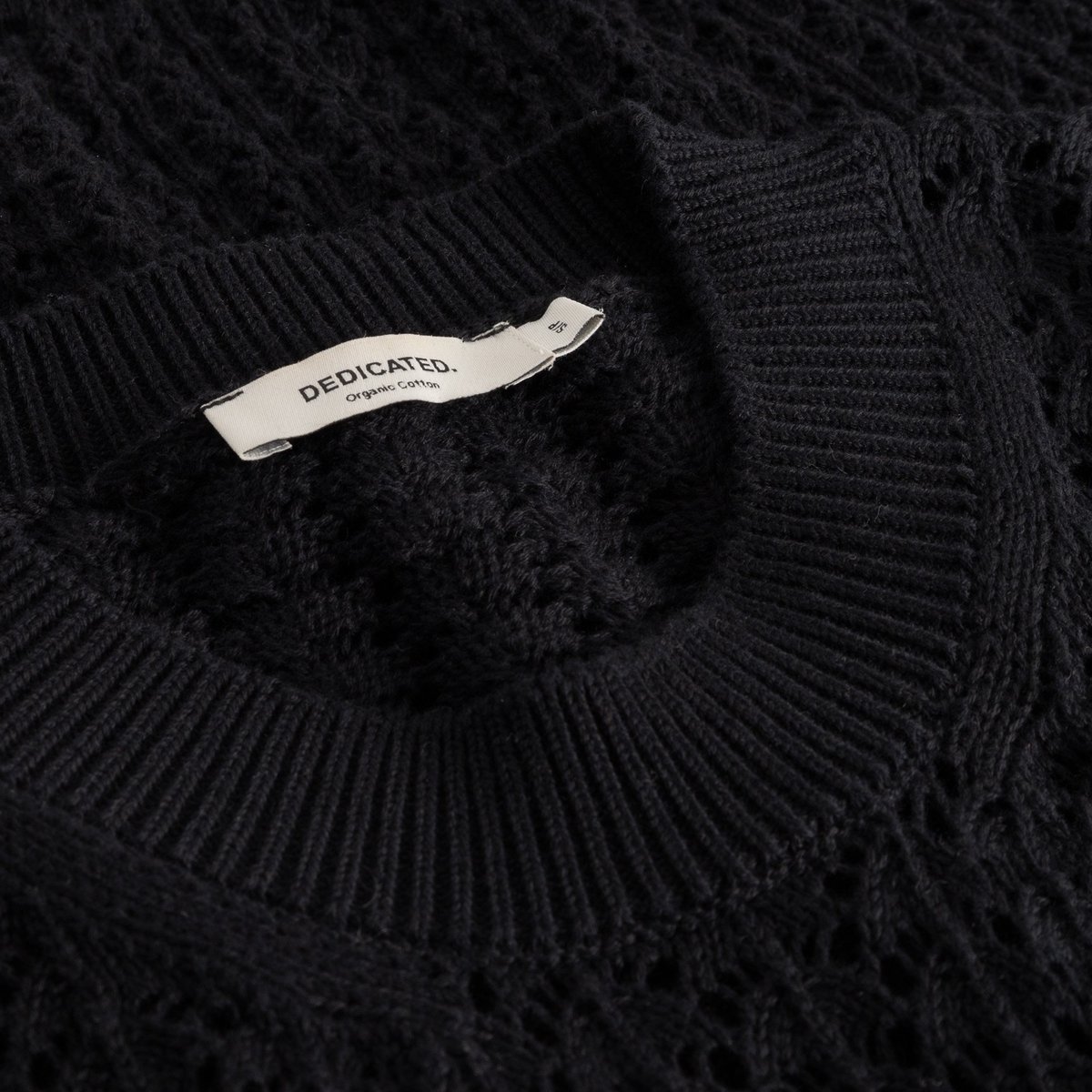 Knitted T-shirt Flen Crochet Black