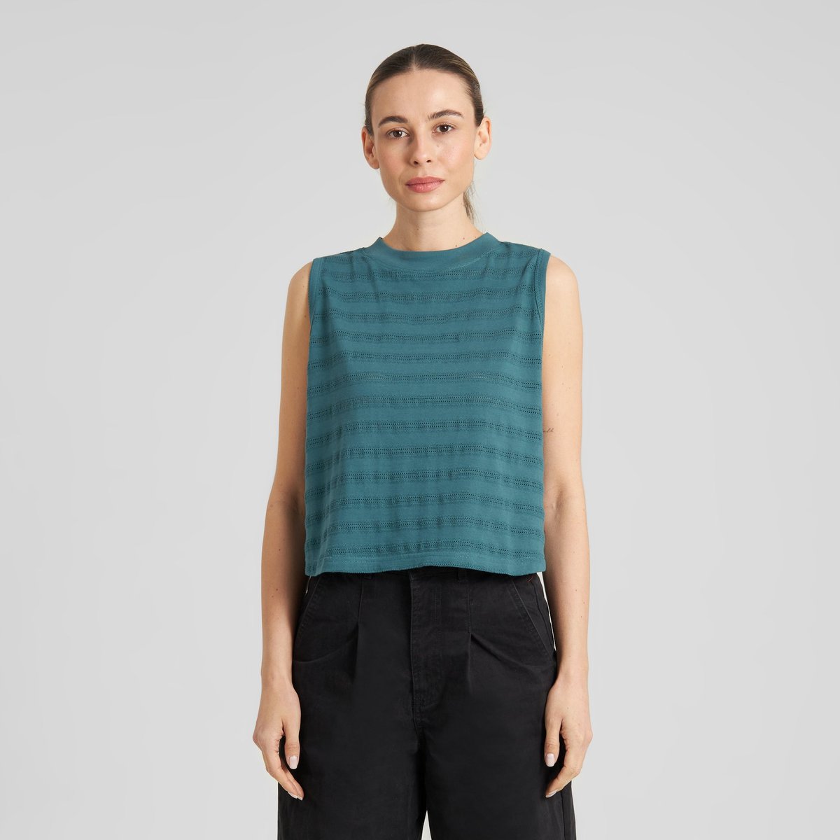 Top Namsos Lace Mediterranea Green