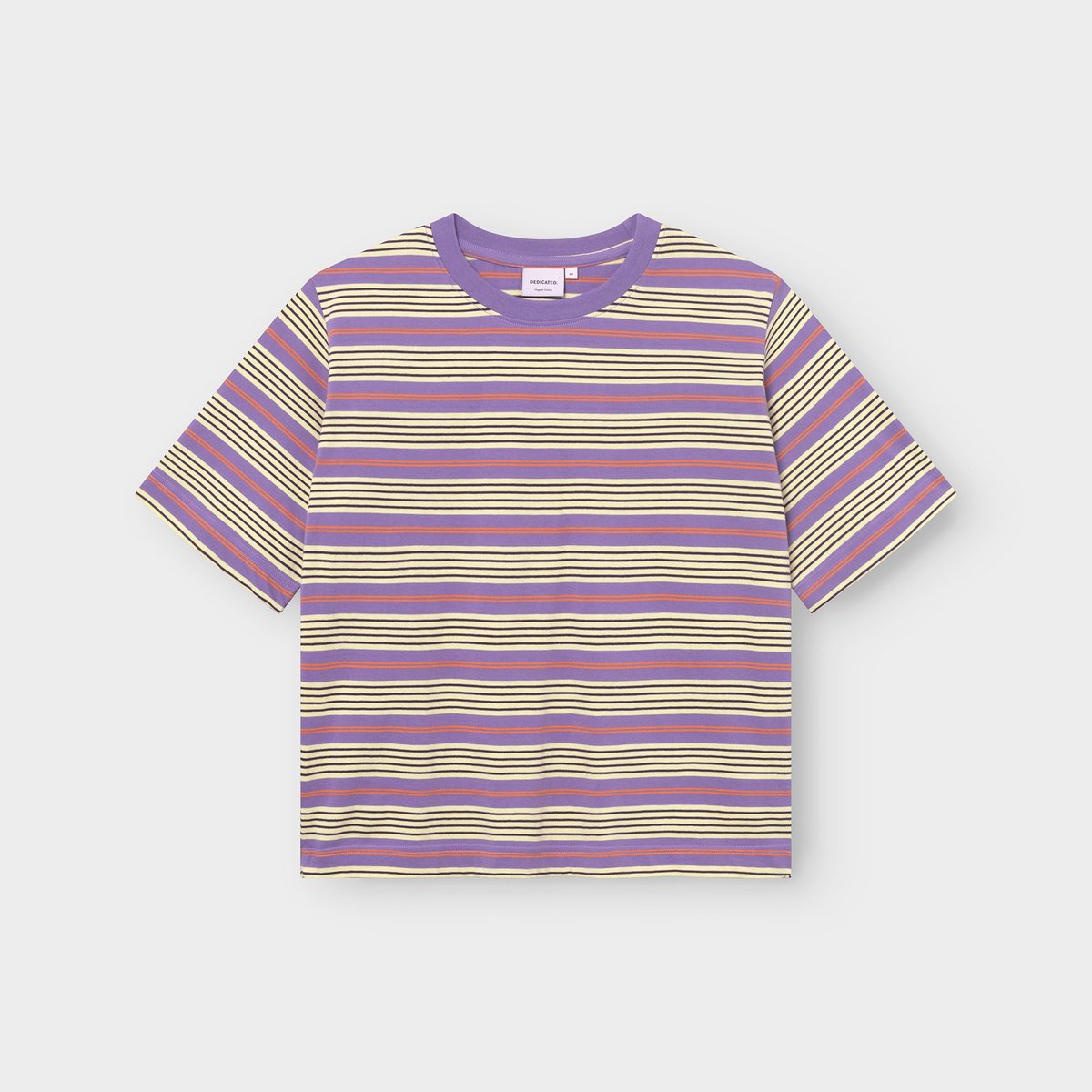 T-shirt Vadstena Retro Stripe Haze Purple