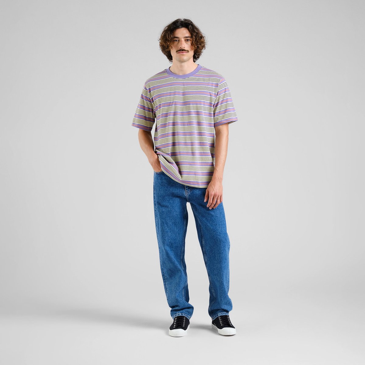 T-shirt Gustavsberg Retro Stripe Haze Purple