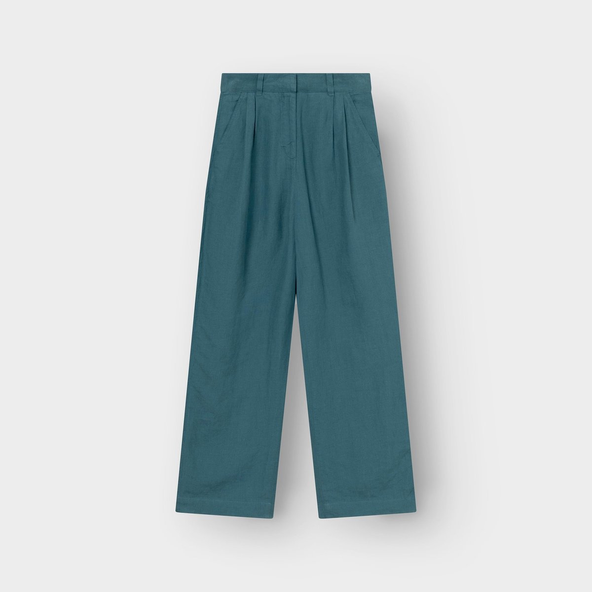 Pants Vickleby Linen Mediterranea Green