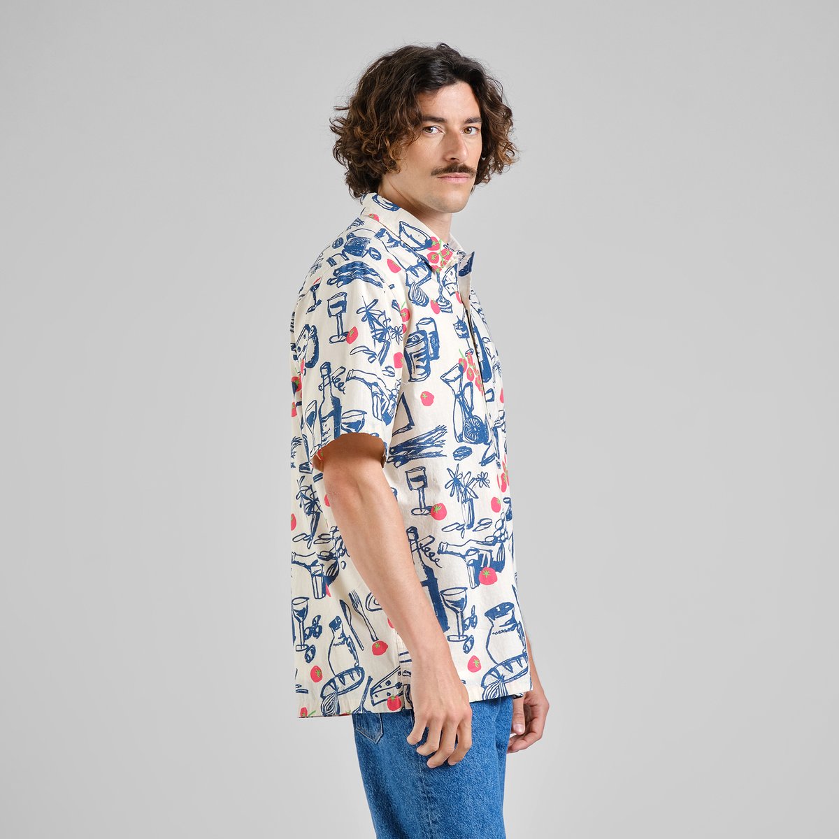 Shirt Brantevik Dinner Time Blue