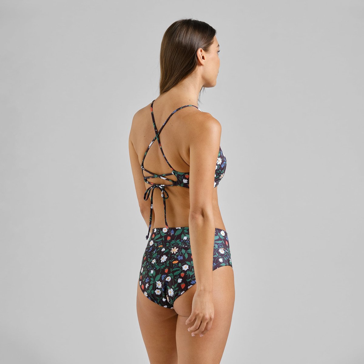 Bikini Top Orust Strawberry Field Black