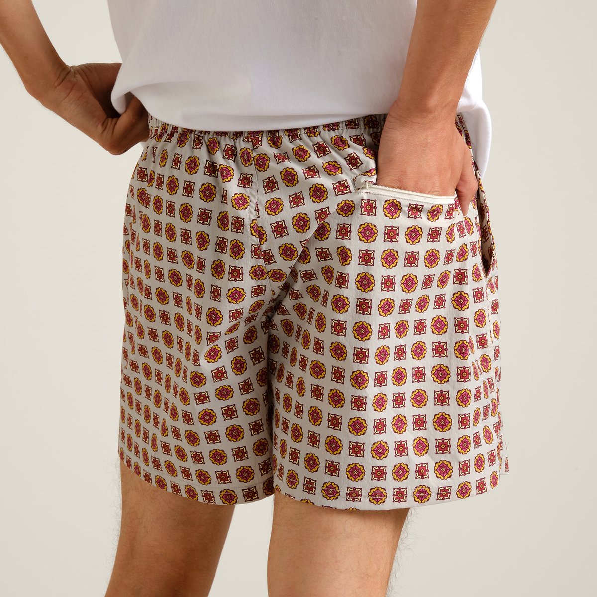 Swim Shorts Birka Medallion Checks Multi Color