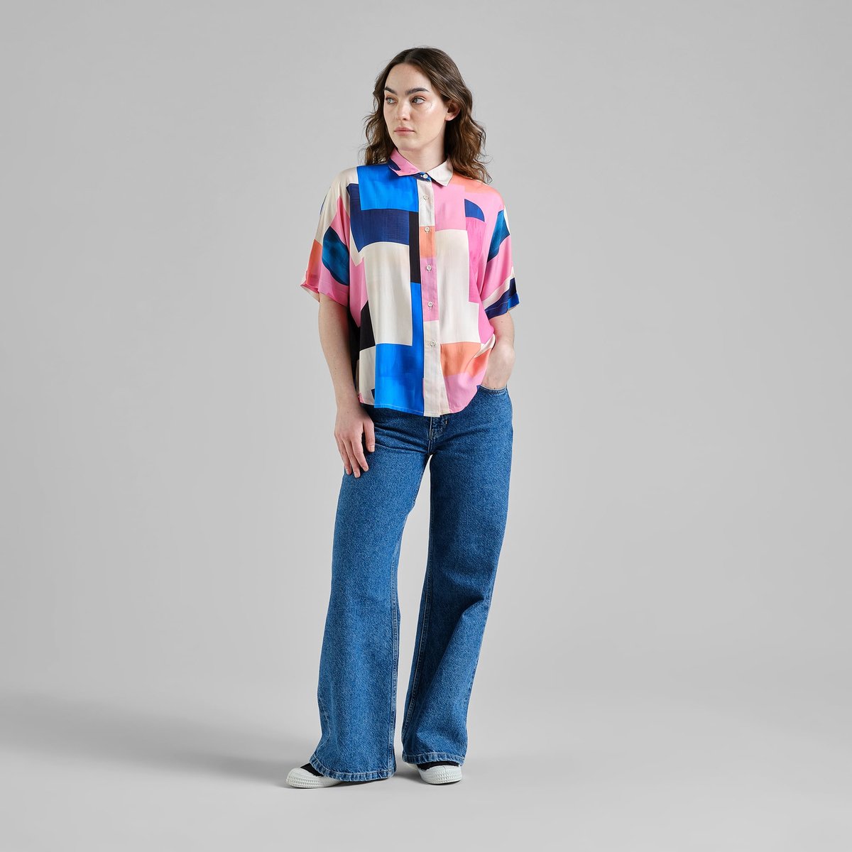 Shirt Alsvik Abstract Block Multi Color