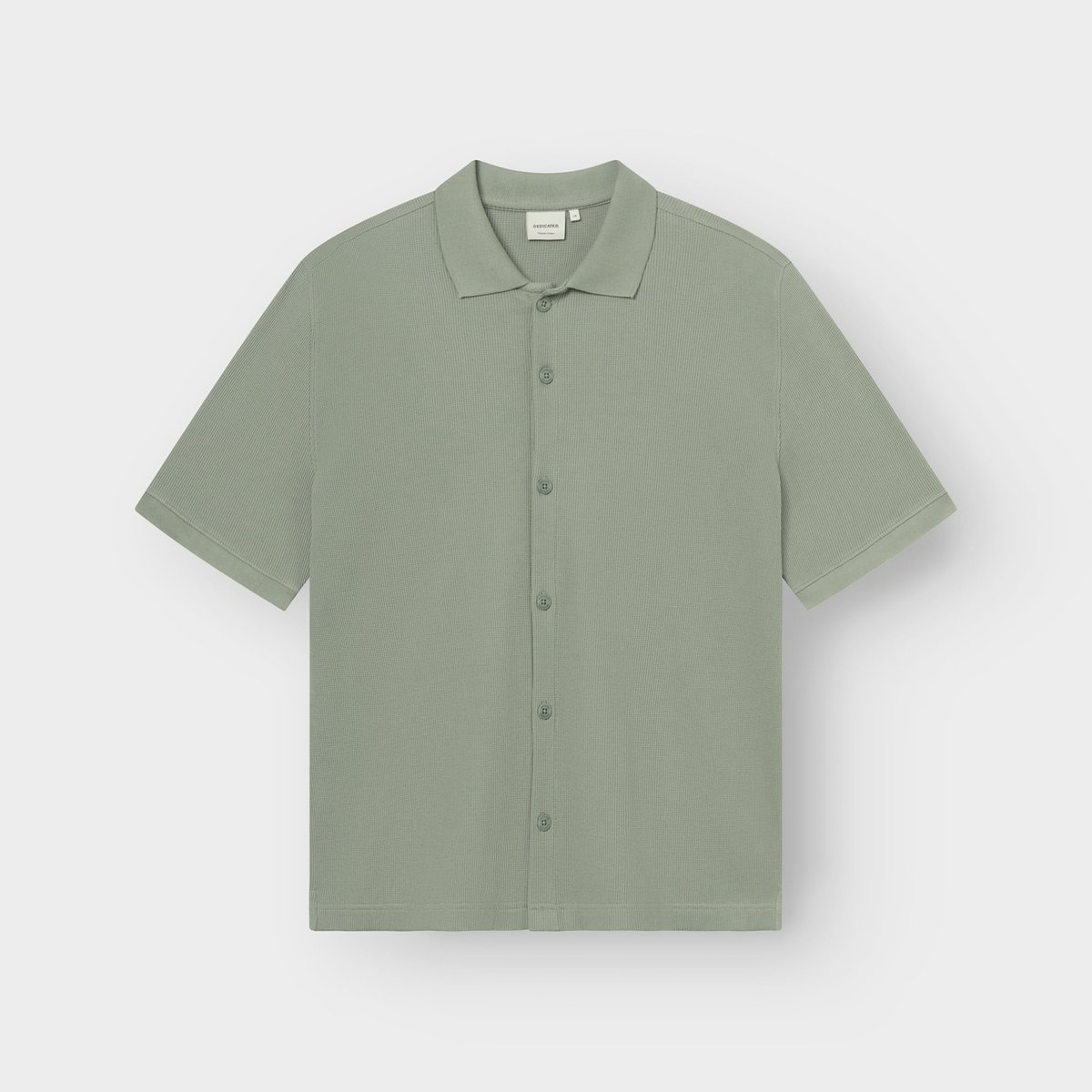 Shirt Falkvik Waffle Iceberg Green