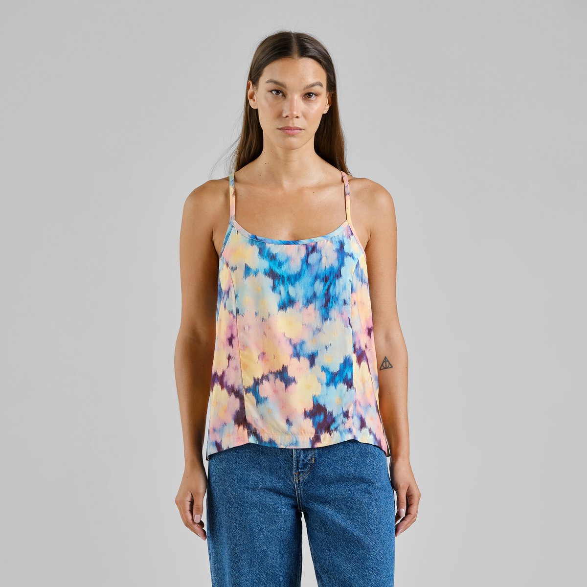 Strap Top Hoby Ikat Field Multi Color