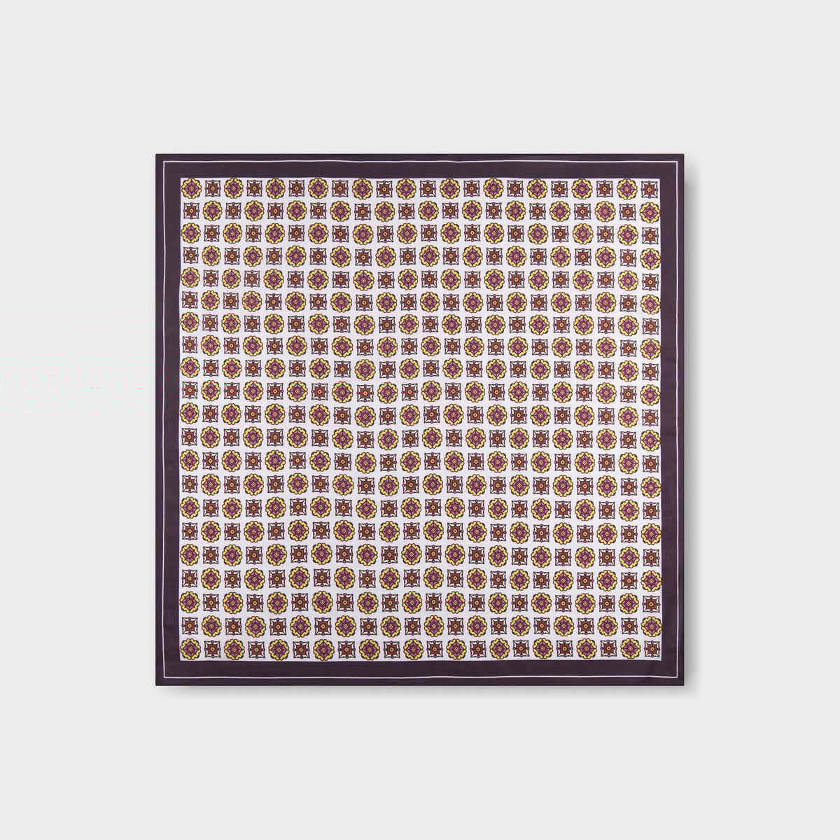 Scarf Kullavik Medallion Checks Multi Color