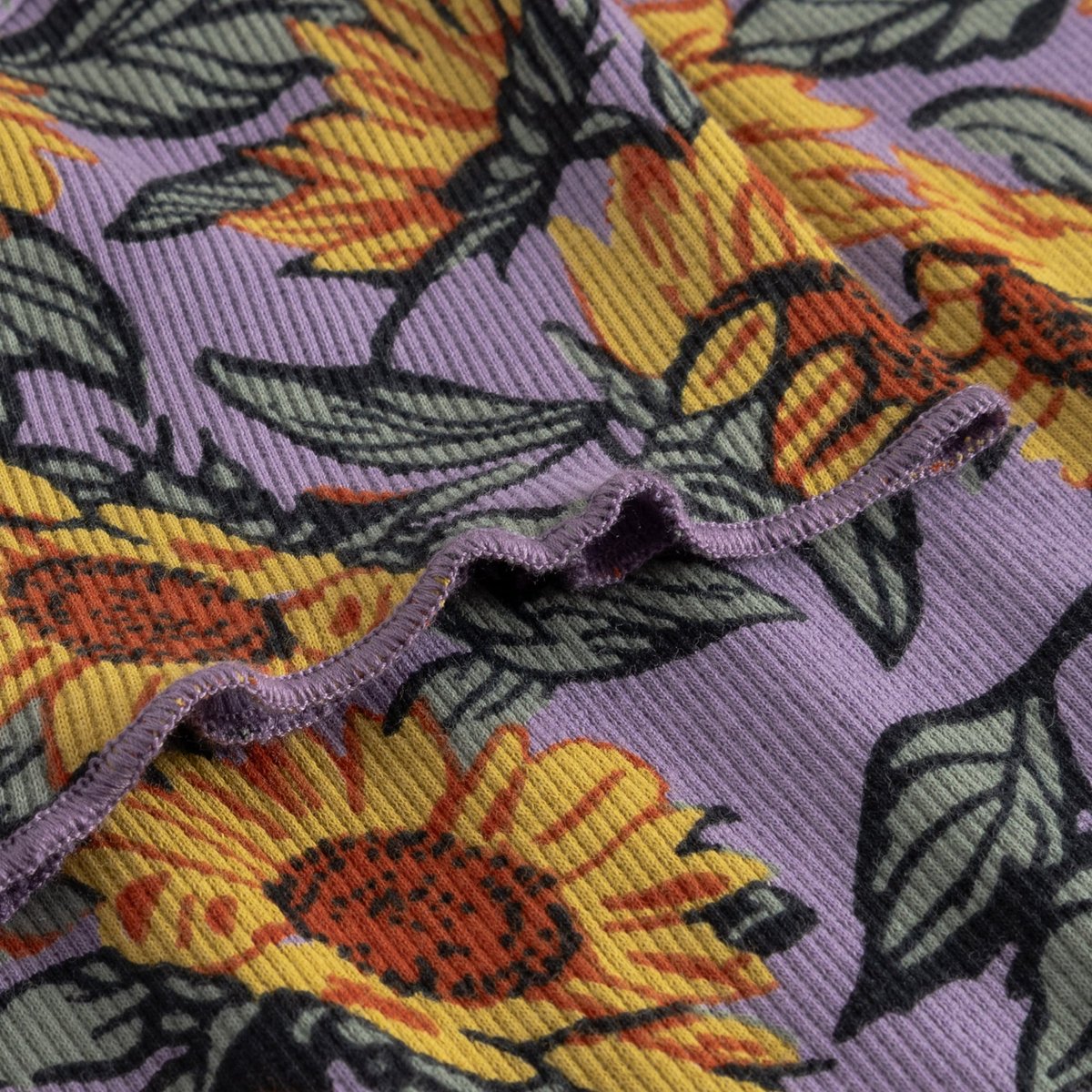 Rib Top Ven Sunflower Haze Purple