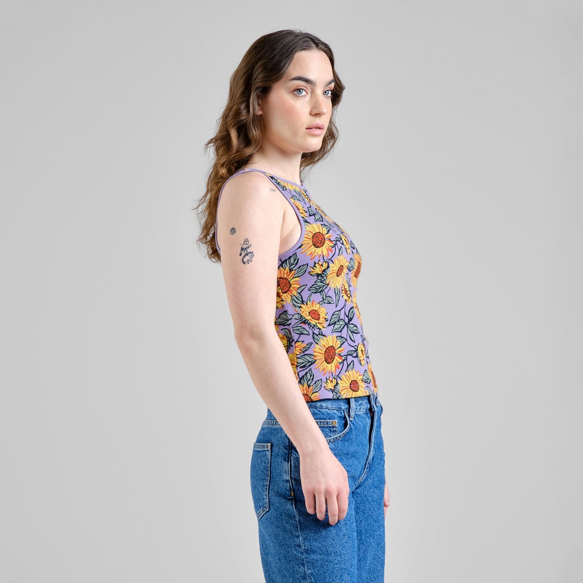 Rib Top Valdermarsvik Sunflower Haze Purple