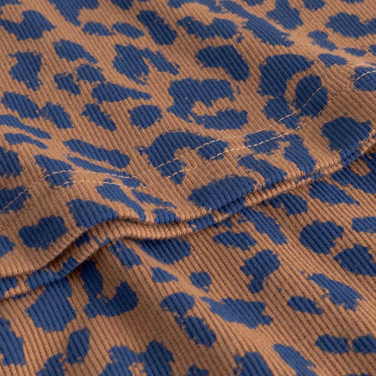 Rib Top Valdermarsvik Leopard Light Brown