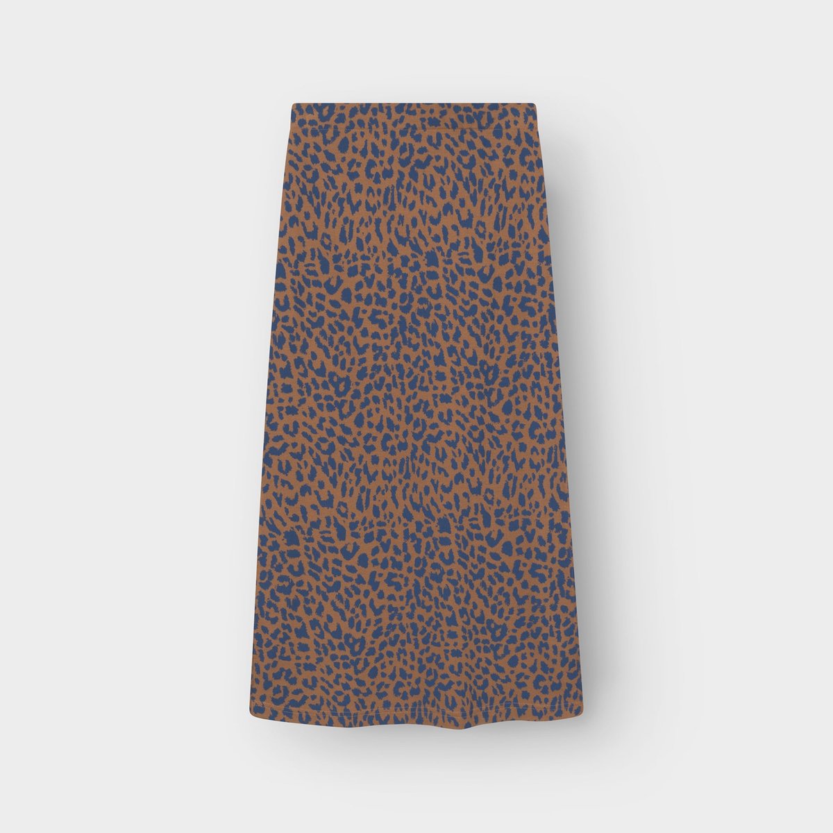 Rib Skirt Kvarnvik Leopard Light Brown