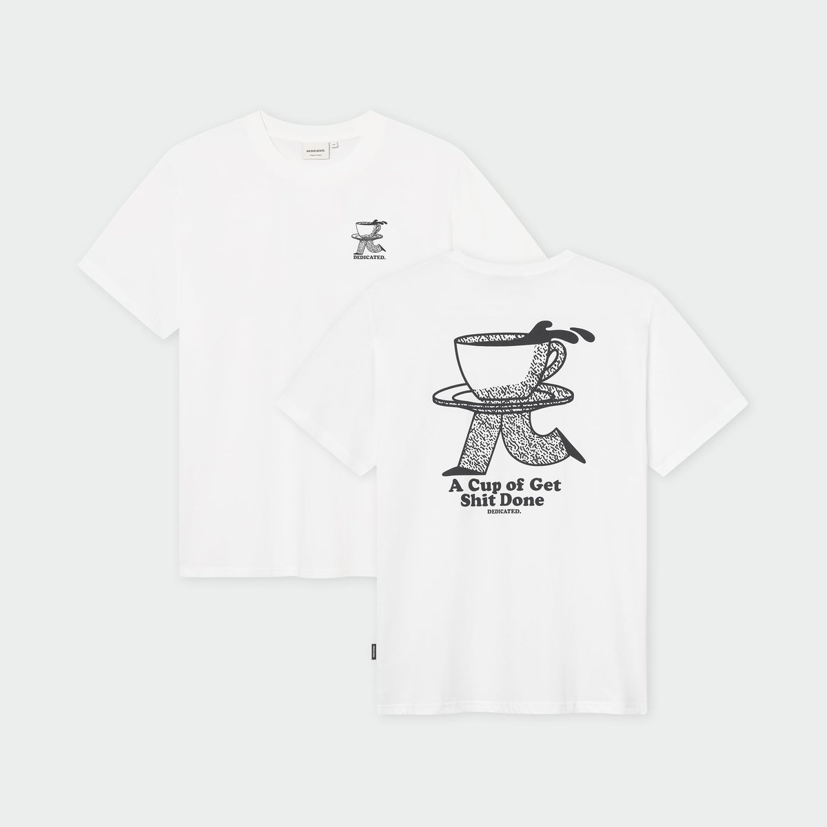 T-shirt Stockholm Coffee Runner White