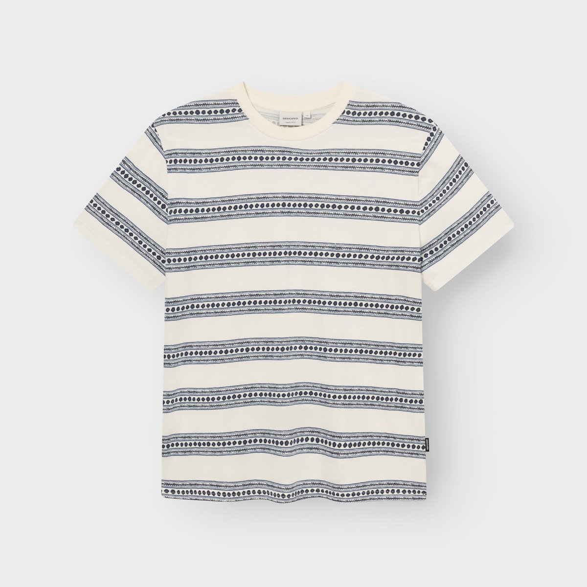 T-shirt Stockholm Floral Stripe Blue
