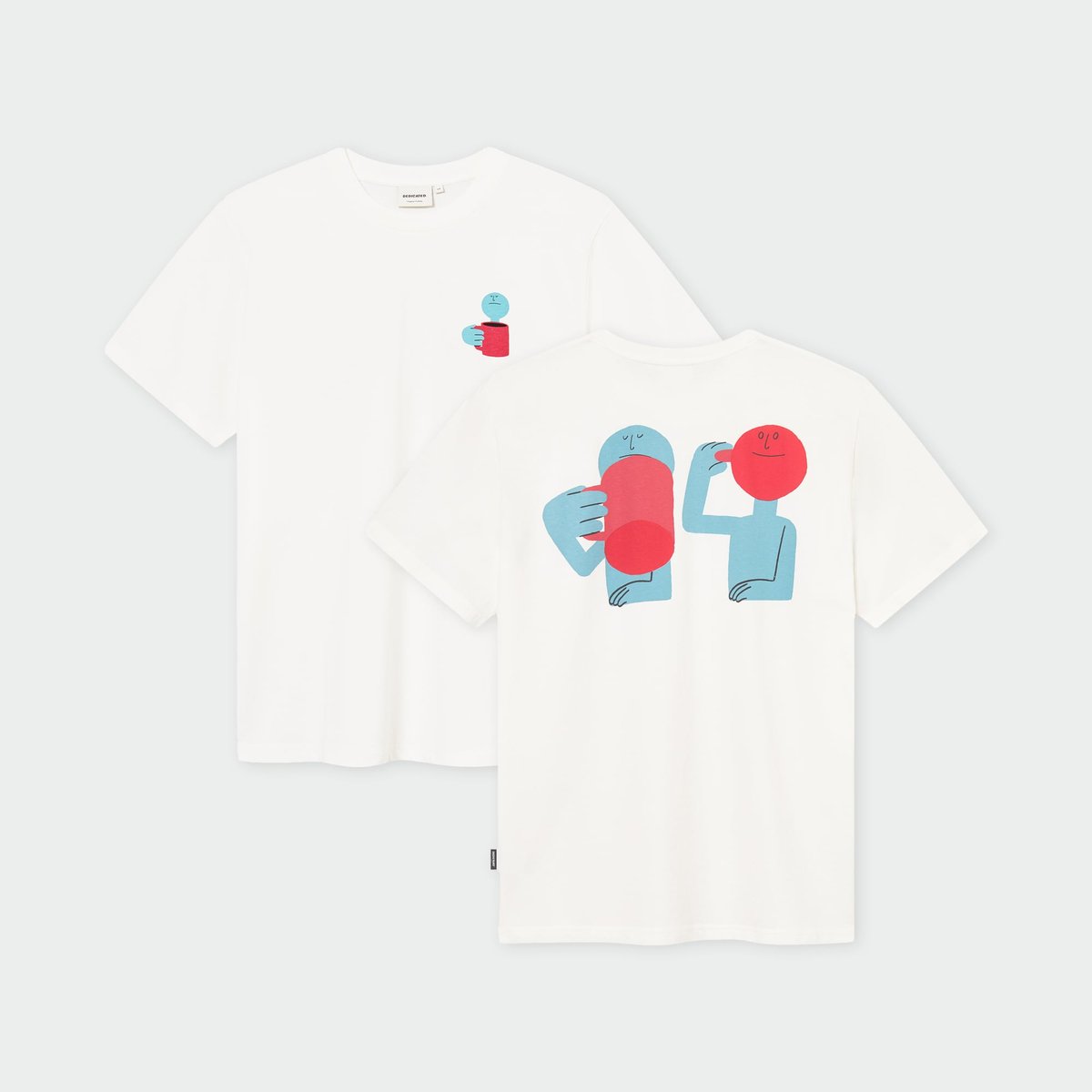 T-shirt Stockholm Smile Cup Off-White