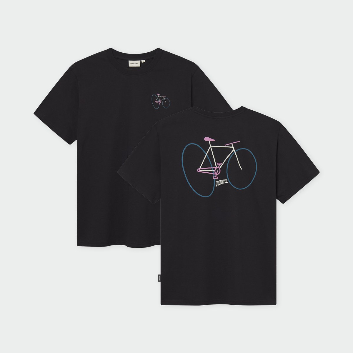 T-shirt Stockholm Wonky Bike Black