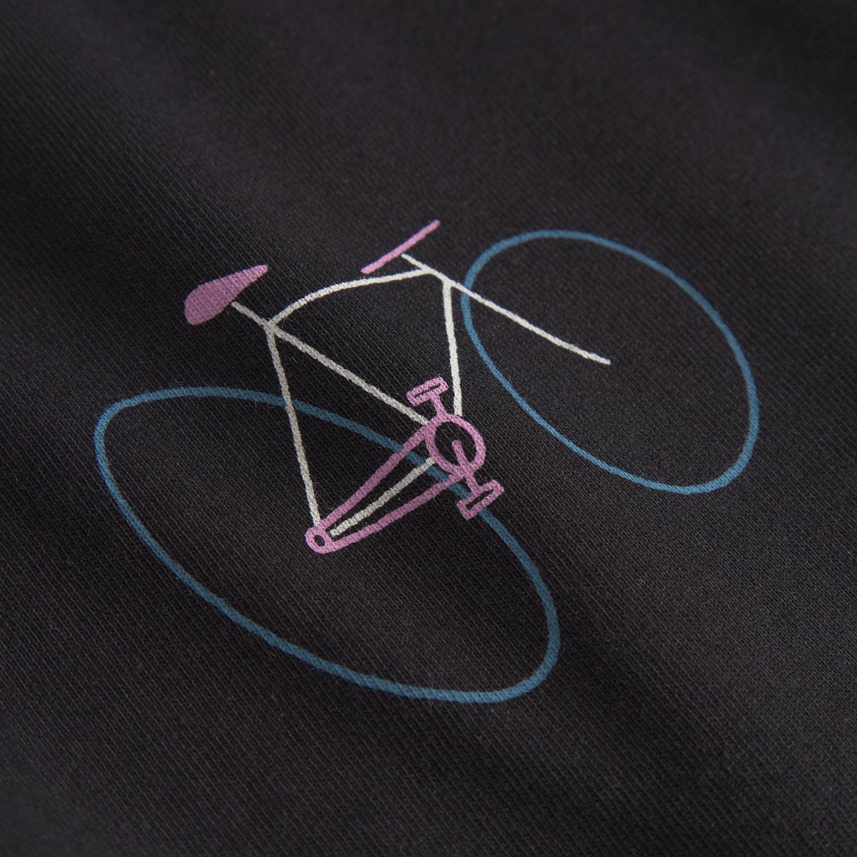 T-shirt Stockholm Wonky Bike Black